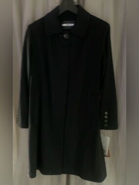 Jane Post Black Loro Piana Classic Coat